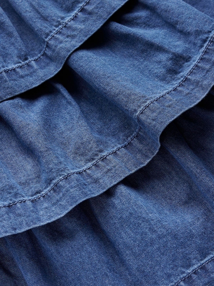 Boden Blue Ruffle Tiered Skirt - Image 3 of 3