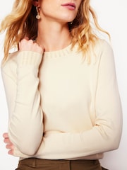 Boden סוודר כותנה עם צווארון עגול, דגם Emilia - תמונה 2 מתוך 6