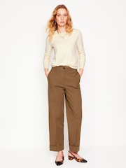 Boden סוודר כותנה עם צווארון עגול, דגם Emilia - תמונה 4 מתוך 6