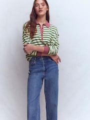 Boden סוודר כותנה עם פנל כפתורים בצווארון, דגם Lara - תמונה 4 מתוך 6