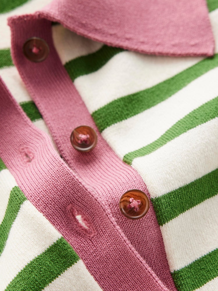 Boden סוודר כותנה עם פנל כפתורים בצווארון, דגם Lara - תמונה 6 מתוך 6