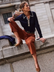 Boden Blue Liz Henley Jumper - Image 1 of 6