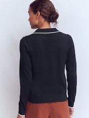 Boden Blue Liz Henley Jumper - Image 4 of 6