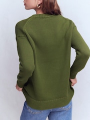 Boden סוודר כותנה אוברסייז, דגם Lucy - תמונה 3 מתוך 7