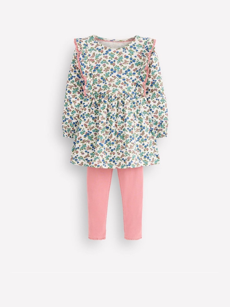 Boden Cream Ribbed Tunic Set - Image 1 of 3