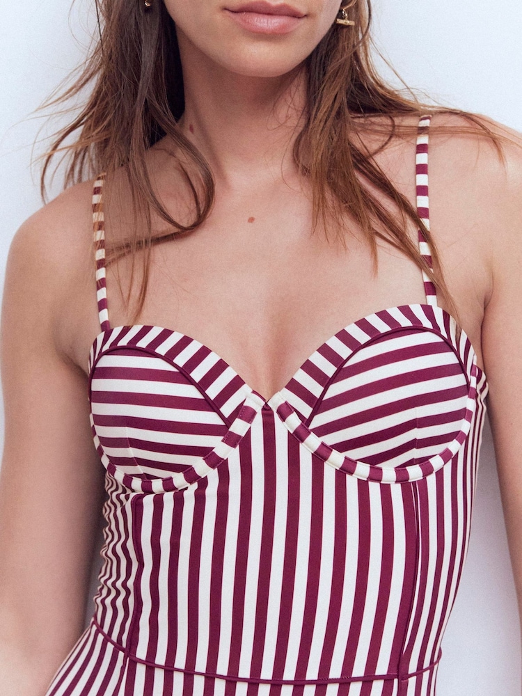 Boden Purple Rhodes Cup Sized Swimsuit - Image 2 of 6 Boden Purple Rhodes Cup Sized Swimsuit - Image 2 of 6