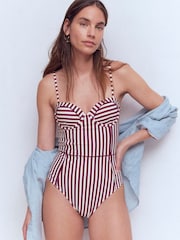 Boden Purple Rhodes Cup Sized Swimsuit - Image 4 of 6