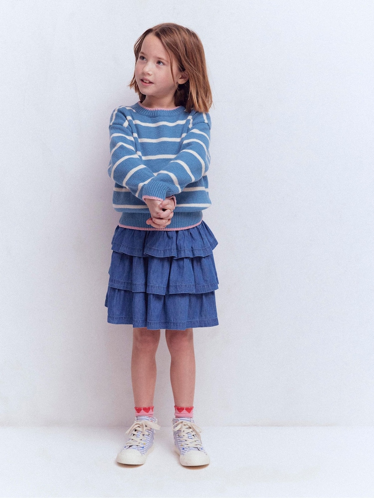 Boden Blue Drop Shoulder Jumper - Image 1 of 5 Boden Blue Drop Shoulder Jumper - Image 1 of 5