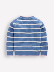 Boden Blue Drop Shoulder Jumper - Image 4 of 5
