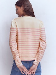 Boden Pink Button Shoulder Mariner T-Shirt - Image 3 of 4
