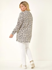 Roman Black Curve Floral Textured Shirt - Image 3 of 5