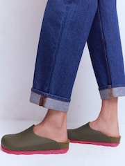 Boden Green Lyla Colour Block Clogs - Image 1 of 5
