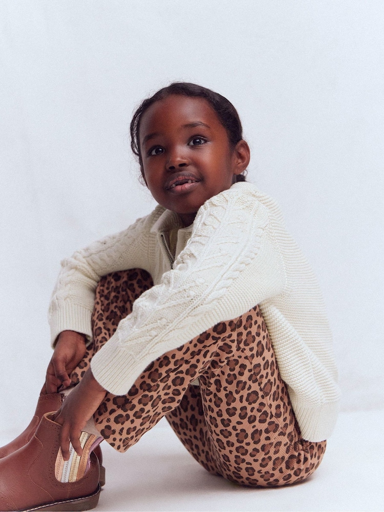 Boden Brown Ribbed Flared Leggings - Image 1 of 6 Boden Brown Ribbed Flared Leggings - Image 1 of 6