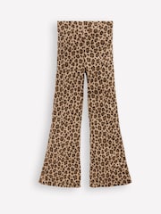 Boden Brown Ribbed Flared Leggings - Image 4 of 6