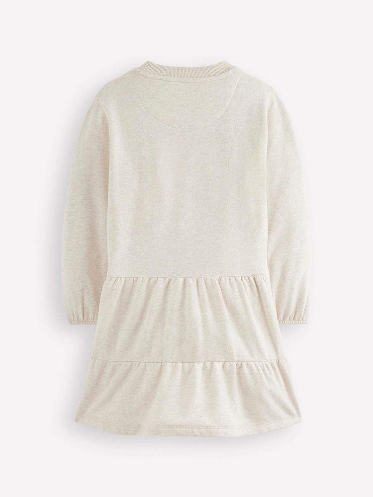 Boden Cream Drop Waist Sweatshirt Dress - Image 2 of 3