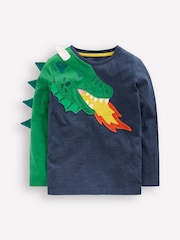 Boden Blue Fun Appliqué T-Shirt - Image 1 of 3