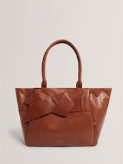 Ted Baker Brown Knot Bow Extra Large Tote Bag - Image 2 of 5