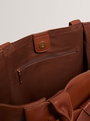 Ted Baker Brown Knot Bow Extra Large Tote Bag - Image 4 of 5