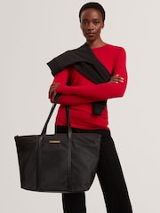 Ted Baker Black Nycole Nylon Large Tote Bag - Image 1 of 5