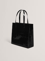 Ted Baker Black Vannda Croc Effect Large Icon Bag - Image 2 of 5