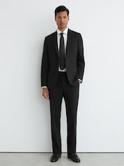 黑色 - Reiss Graduate Tailored-Fit Suit Trousers - 圖片 1/6
