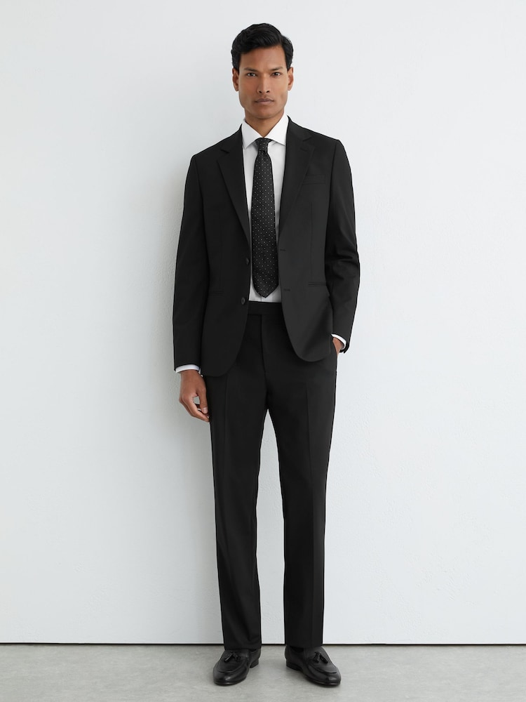 黑色 - Reiss Graduate Tailored-Fit Suit Trousers - 圖片 1/6