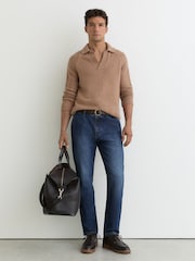 Reiss Indigo Blue Wash Manhattan Straight-Leg Jeans - Image 1 of 7