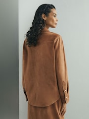 Atelier Suede Western Press-Stud Shirt - Image 6 of 7