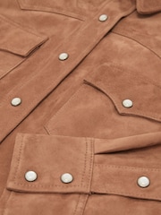 Atelier Suede Western Press-Stud Shirt - Image 7 of 7