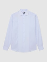 Reiss Soft Blue Marcel Cotton Slim-Fit Dinner Shirt - Image 2 of 6