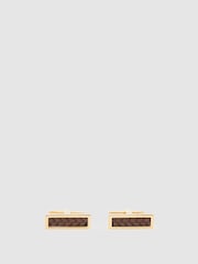 Auriu/Maro - Reiss Marlin Bar Cufflinks - Imaginea 1 din 3