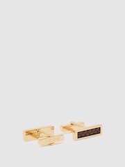 Auriu/Maro - Reiss Marlin Bar Cufflinks - Imaginea 2 din 3