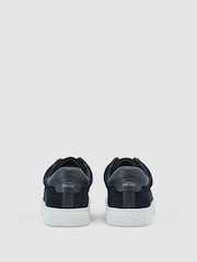 Reiss Dark Navy Emil Suede Slip-On Elasticated Trainers - Image 4 of 4