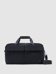 Reiss Blue Gaston Technical Twin-Pocket Duffle Bag - Image 2 of 7
