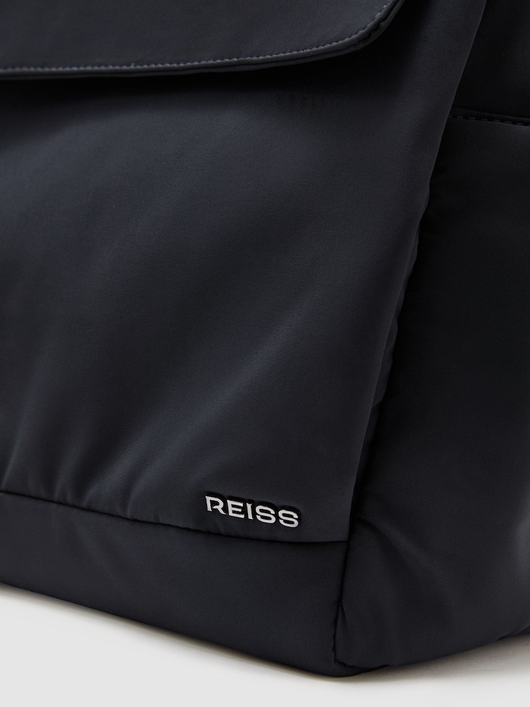 Reiss Blue Gaston Technical Twin-Pocket Duffle Bag - Image 7 of 7 Reiss Blue Gaston Technical Twin-Pocket Duffle Bag - Image 7 of 7