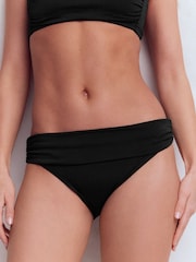 Boden Black Classic Fold Bikini Bottoms - Image 4 of 7