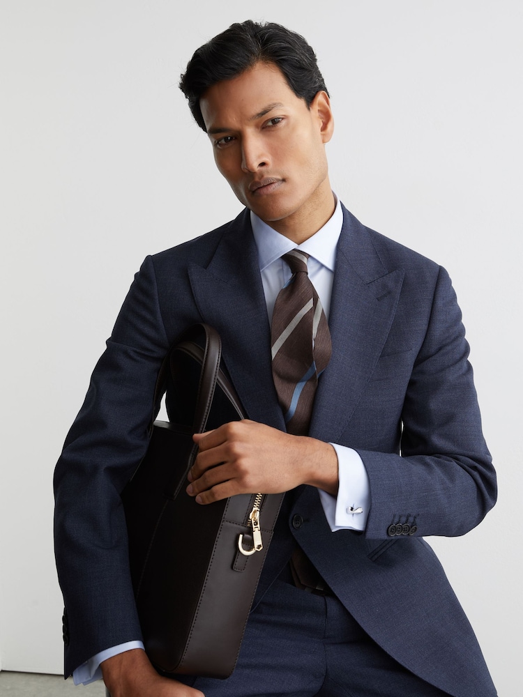 Reiss Silver/Ivory Carrick Twisted Bar Cufflinks - Image 5 of 5