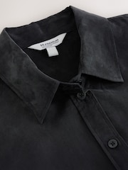 Charcoal Gray - N.Premium Soft Long Sleeve Shirt with Cupro - Larawan 2 ng 3