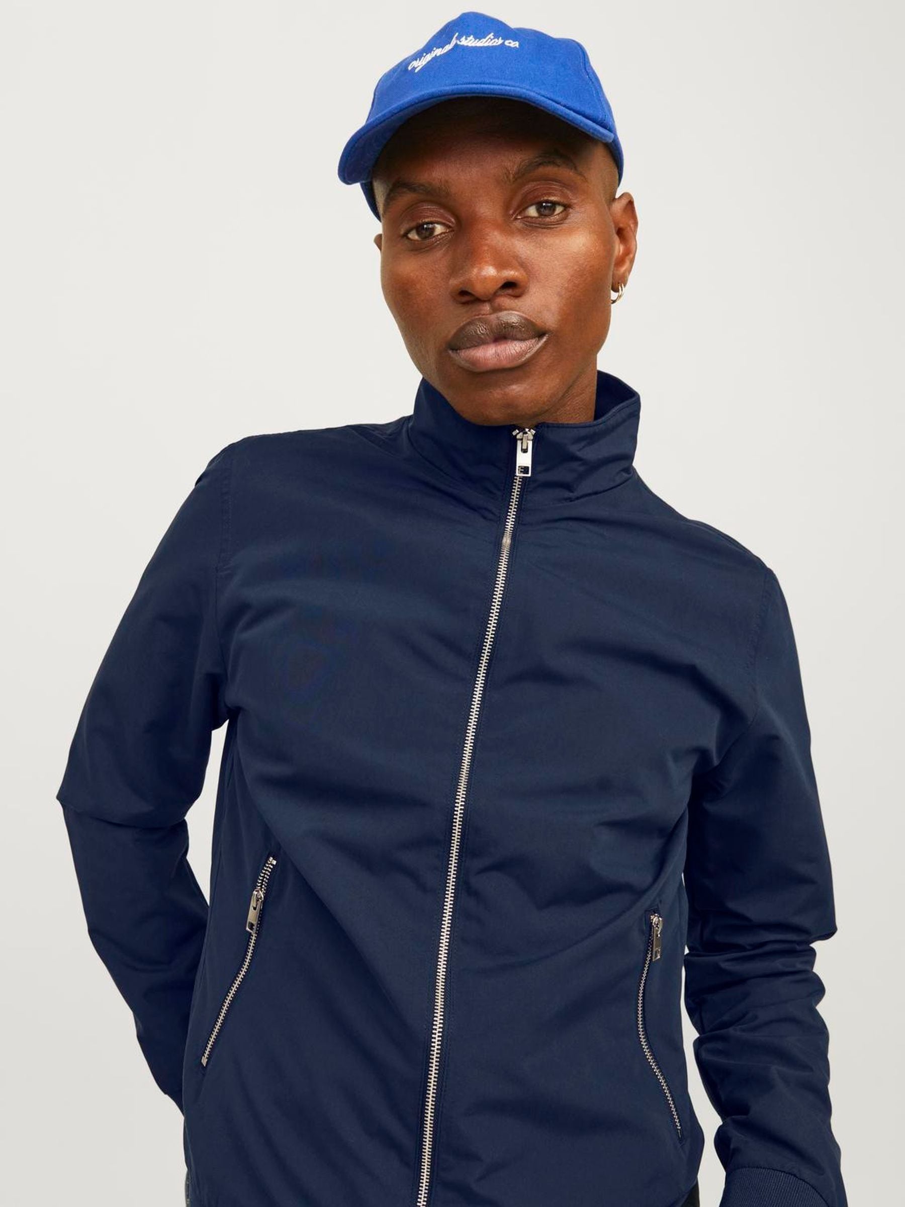 Buy JACK & JONES Blue Harrington Bomber Jacket from Next USA