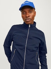 JACK & JONES Blue Harrington Bomber Jacket - Image 3 of 5