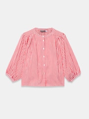 Mint Velvet Red Striped Batwing Blouse - Image 6 of 7