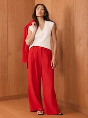 رداء علوي محبوك بدون أكمام من مزيج صوف من Mint Velvet - صورة 3 من 8