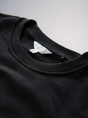 The Set Crew Neck Sweater and Wide Leg Joggers Set Black - Image 4 of 5