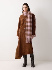 Jigsaw Brown Suede Patch Pocket Jacket - Image 3 of 6