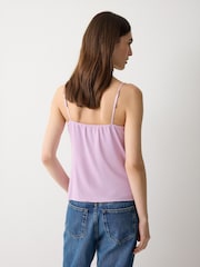 Jigsaw Pink Modal Lace Camisole - Image 2 of 2