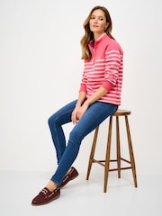 粉色 - Crew Clothing Company半拉鏈運動衫 - 圖片 3/5