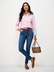 Crew Clothing Light Pink Relaxed Fit Cotton Poplin Shirt - Image 3 of 5