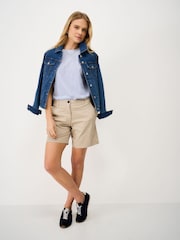 Crew Clothing Light Blue Cotton Slub Perfect Crew Neck T-Shirt - Image 3 of 5