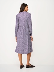 Crew Clothing Purple Marcella Jersey Tea Dress - Image 2 of 5