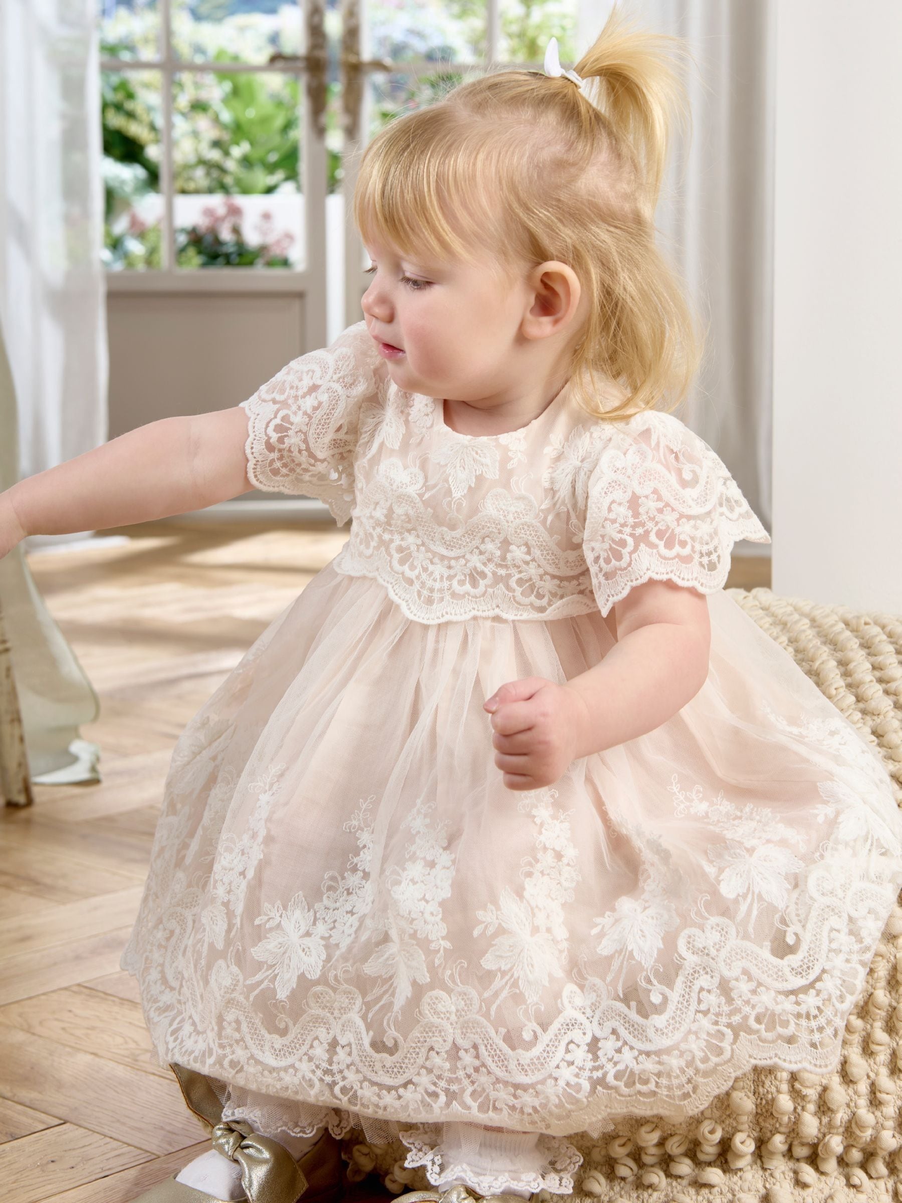 mamas and papas lace dress Buy Mamas & Papas Pink Lace Frill Sleeve Dress from the Next UK online shop